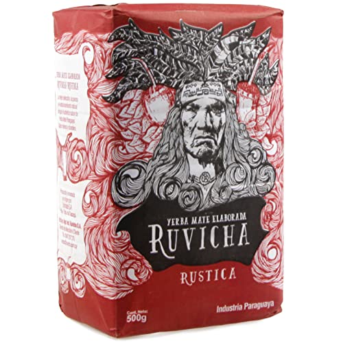 Yerba Mate Tee Ruvicha Rustica 0.5 kg + Geschenk Probe (40g): Reich an Antioxidantien und Vitaminen, beschleunigt den Stoffwechsel, zuckerfrei | Paraguay von Yerbox