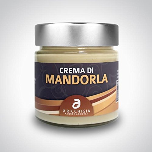 A RICCHIGIA-Mandelcreme JAR 90 gr. - Pack 2 Stück - Italienisch Handwerkliches Produkt von YesEatIs