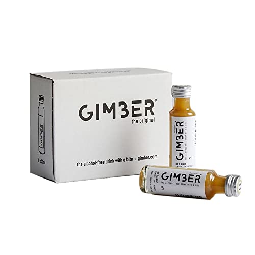 GIMBER Ingwerkonzentrat - Alkoholfreies Getränk mit Ingwer, Zitrone und Kräutern - Box 10 Shots von 20 ml von YesEatIs