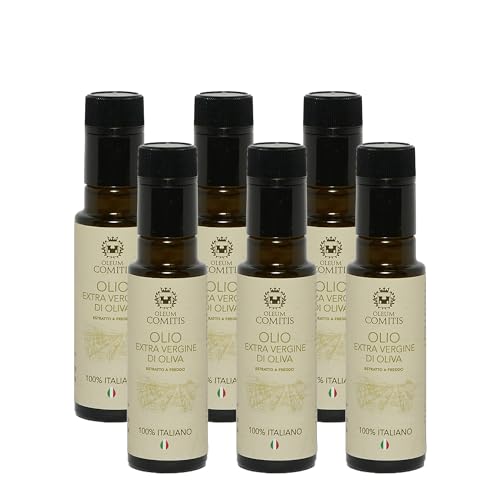 Oleum Comitis - Natives Olivenöl Extra 100% Italienisch Kaltgepresst - 6 Flaschen à 100 ml von YesEatIs