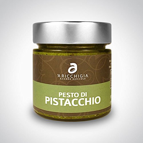 PESTO Bronte PISTACHIO D.O.P. JAR GR. 190 - Italienisch Handwerkliches Produkt von YesEatIs