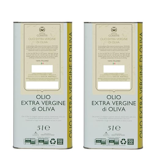 Oleum Comitis - Natives Olivenöl Extra 100% Italienisch Kaltgepresst - 2 Dosen à 5 Liter von YesEatIs