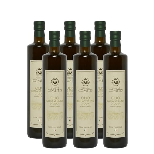 Oleum Comitis - Natives Olivenöl Extra 100% Italienisch Kaltgepresst - 6 Flaschen à 750 ml von YesEatIs