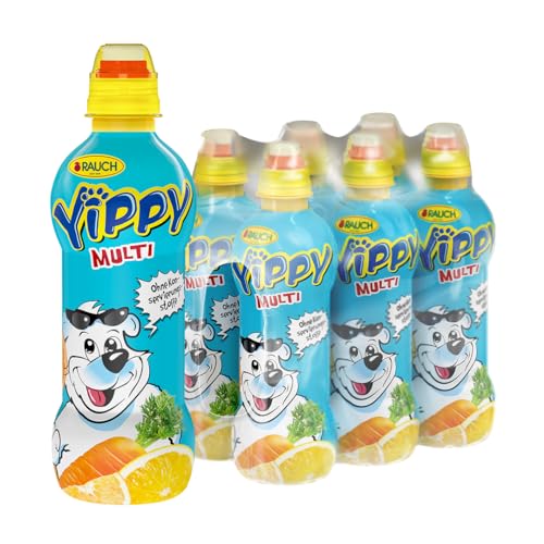 Rauch Yippy Multivitamin | der fruchtig farbenfrohe Kinderspaß | mit 5 Vitaminen und Calcium | 6x 330ml PET Flasche von Yippy