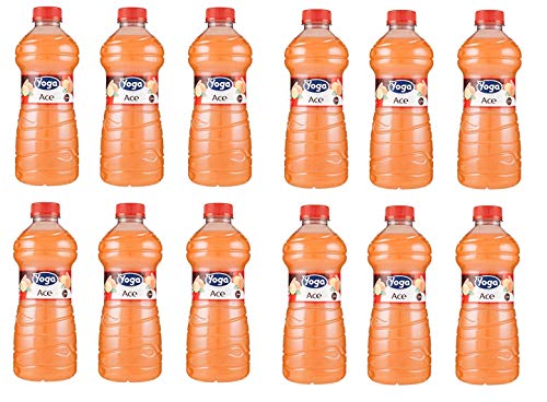 12x Yoga Succo Ace Fruchtsaft hergestellt aus Orangensaft Karotten Zitrone 1Lt von Yoga