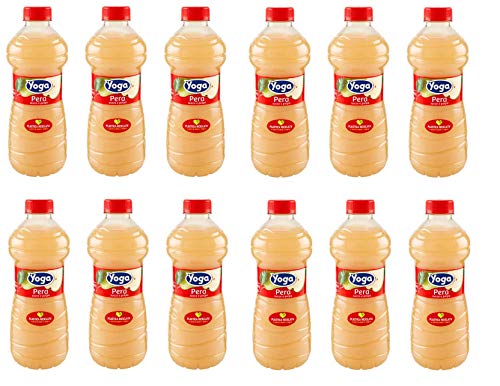 12x Yoga Succo Pera Fruchtsaft Birnenfruchtsaft Saft alkoholfreies Getränk 1Lt von dakomyo