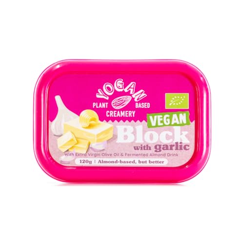 Yogan Creamery | Block Mandelbasis | Block mit Knoblauch | Aufstrich | 120g von Yogan