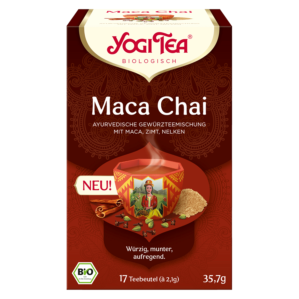 Bio Gewürztee Maca Chai von Yogi Tea