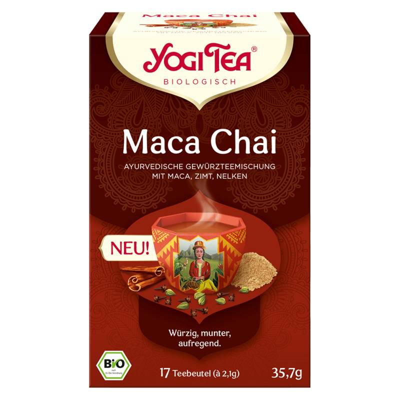 Bio Gewürztee Maca Chai von Yogi Tea