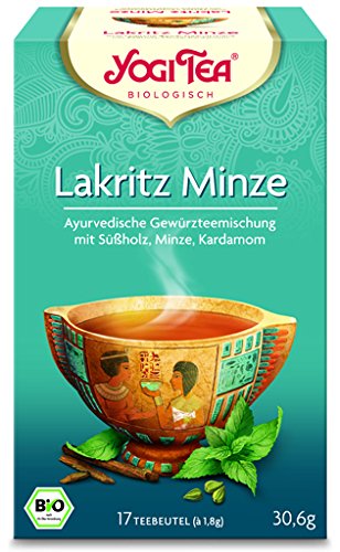 Yogi Lakritz Minze Tee BIO 6 Packungen à 17 Teebeutel von Yogi Tea