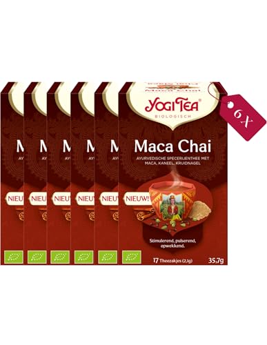 Yogi Tea, Maca Bio-Kräutertee, Mischung aus Zimt, Nelken und Maca, 17 Teebeutel von Yogi Tea