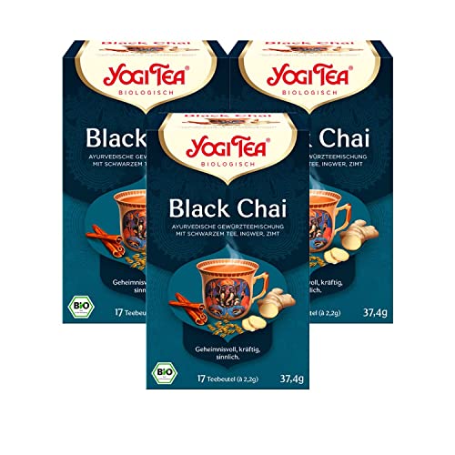 Yogi Tea Black Chai Bio, 3er Pack (3 x 37 g) von Yogi Tea