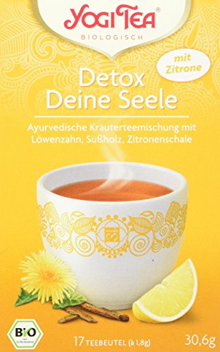 Yogi Tea Detox mit Zitrone Bio, 3er Pack (3 x 31 g) von Yogi Tea