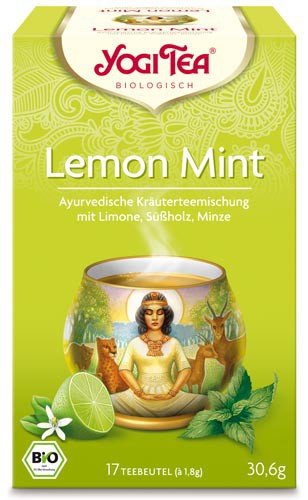 Yogi Tee, Lemon Mint Tee, 17 Teebeutel, BIO, Biotee, , Biotee, 30,6g, 4er SPARPACK von Yogi Tea