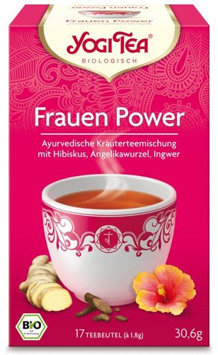 Yogi Tee, Frauenpower-Tee, 4er SPARPACK , Biotee, lieblich, fruchtiger Tee, je 17 Teebeutel a 30,6g von Yogi