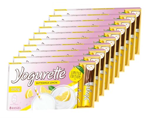 Yogurette Buttermilk Lemon Limited Edition - Vorratspack mit 10 Packungen zu je 100g von ZUKBEN