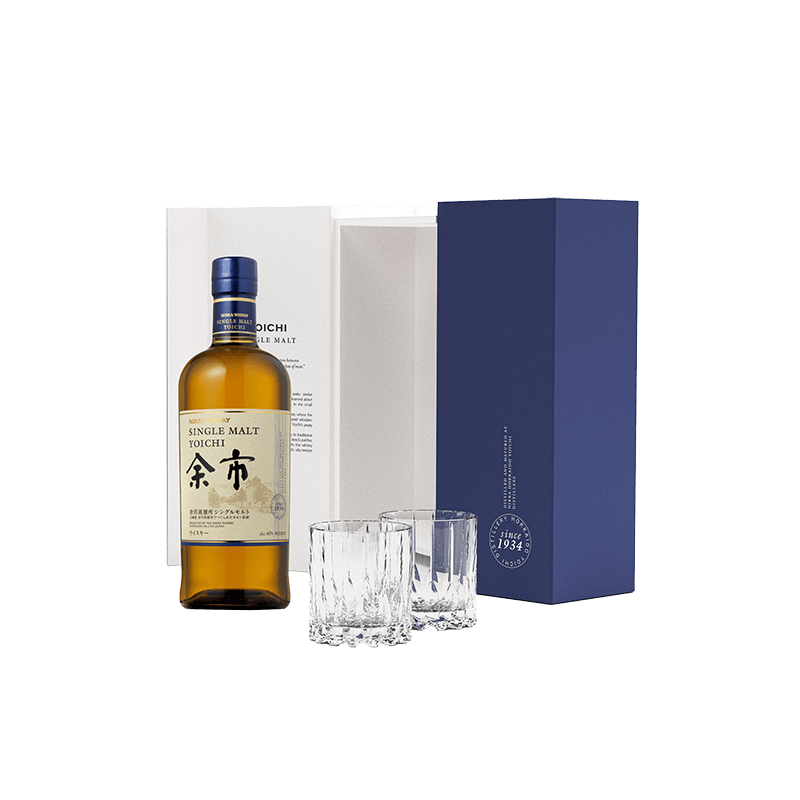 Nikka : Yoichi Single Malt Geschenkbox mit 2 Riedel Gläsern von Nikka