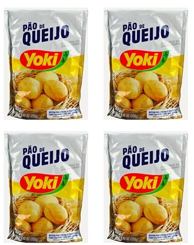 Yoki Brasilianische Käsebrötchen Pao de Queijo | Pack of 4 von Yoki