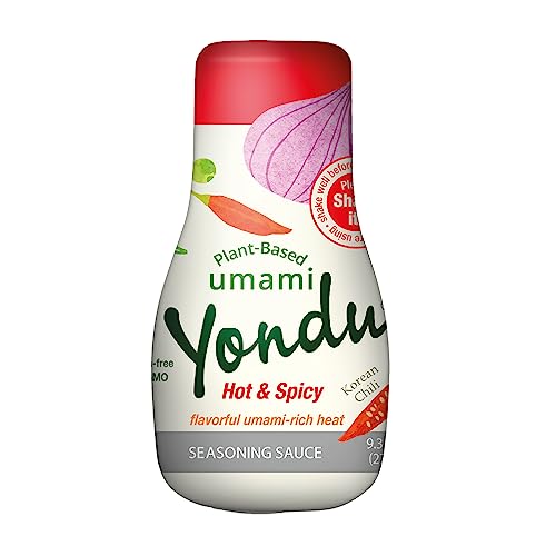 Yondu Heiß & Würzige Gemüse-Umami-Essenz (275 ml) - Authentische koreanische Sauce für alle Gerichte. Hochwertiges pflanzliches Würzmittel, Natürliche Zutaten von Yondu