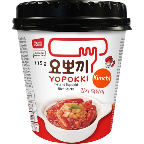 YOPOKKI - Instant Topokki Kimchi - 12 X 115 GR - Multipack von Yopokki