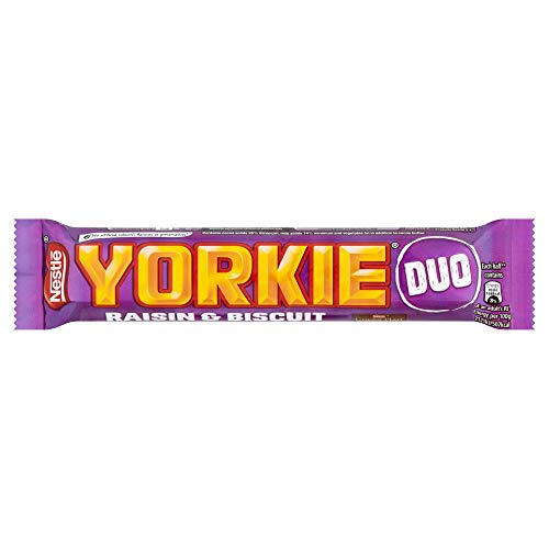 YORKIE Duo Raisin & Biscuit Schokoladenriegel, 66 g, 6 Stück von Yorkie