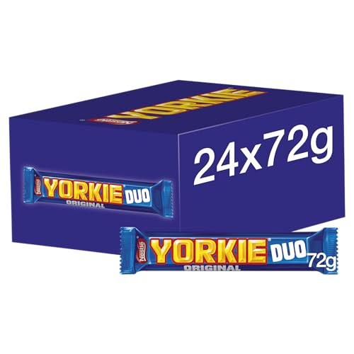 Yorkie Milchschokolade Duo-Riegel, 72 g, 24 Stück von Yorkie