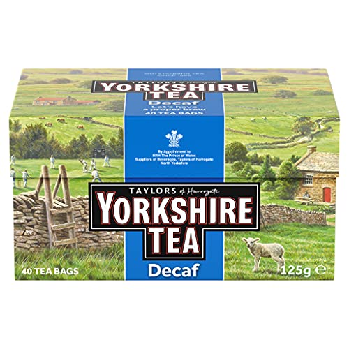 Taylors of Harrogate Yorkshire Tea Decaf Teebeutel, 125 g, 40 Stück von Yorkshire Tea