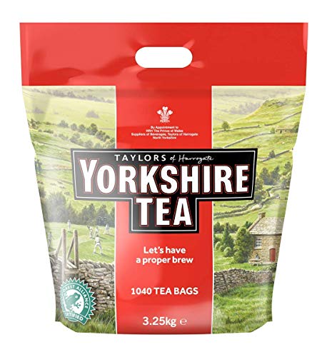 Yorkshire Tea Traditional 1040 Tea Bags 3.25 Kg (2 Pack) von Heywood