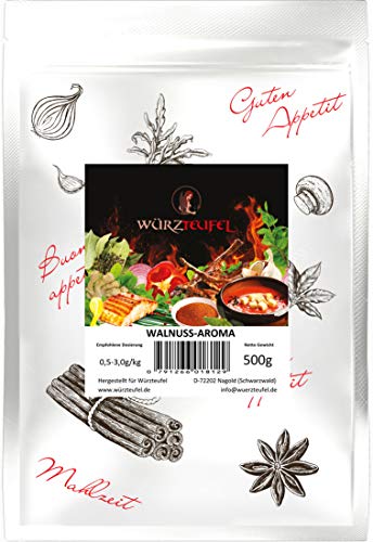 Walnuss - Aroma, natürliches, wasserlösliches, streufähiges Walnuss - Aroma zum Kochen und Backen. Beutel 500g von Yubaoly