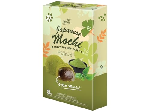 Yuki & Love Mochi-Reiskuchen Matcha-Geschmack 12 x 128 g von Yuki & Love