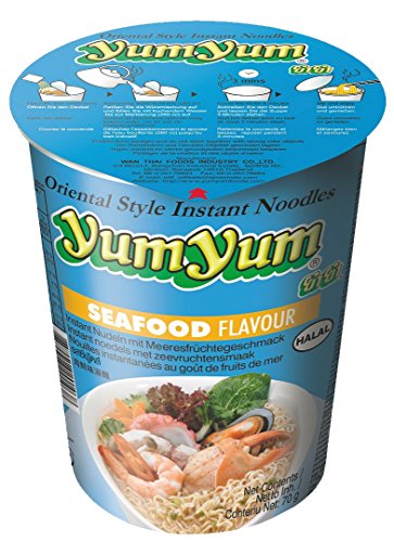 Cup Nudeln mit Seafood / Meeresfrüchten - yum yum 70g von Yum Yum