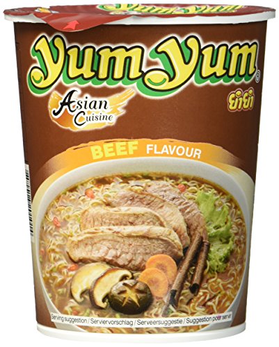 Yum Yum Instant Nudeln Rind Cup, 12er Pack (12 x 70 g) von Yum Yum