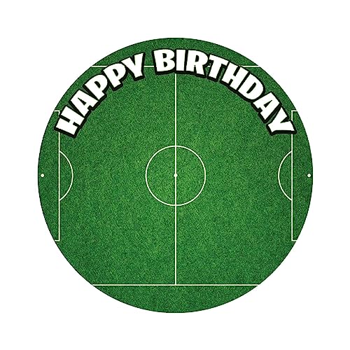 YummyArt Edible Cake Topper - 20cm ⌀ Premium essbare Tortenaufleger Fussball - Fussball Tortenaufleger für den Geburtstag - Fußball Tortenaufleger von YummyArt Edible Cake Topper