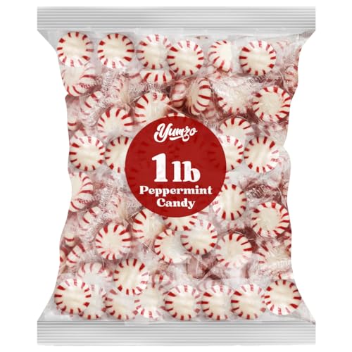 Starlight Peppermints Einzeln Verpackte Süßigkeiten - Starlight Mints Hard Candy Einzeln Verpackt Büro Candy Mints Perfekte Pfefferminzbonbons für Büro, 0,5 kg von Yumzo