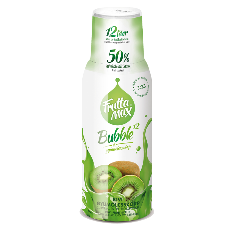 FruttaMax Kiwi Sirup 500ml, Bubble 50% Fruchtanteil von Yuva Kft. – Fruttamax