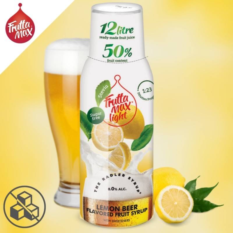 Zitronen Radler Fruchtsirup, Bubble12 Light citromos radler gyümölc... von Yuva Kft. – Fruttamax