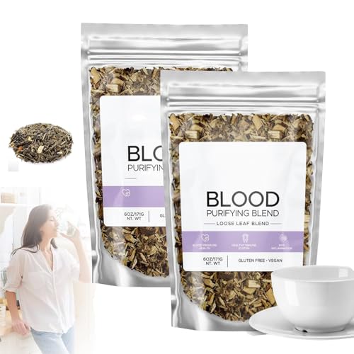 ZANWANXIN Blood Purifying Blend Tea, Organic Blood Purifying Blend Tea, Health Liver and Kidney Care Tea All Natural Ingredients, For Men Women (2 bag) von ZANWANXIN