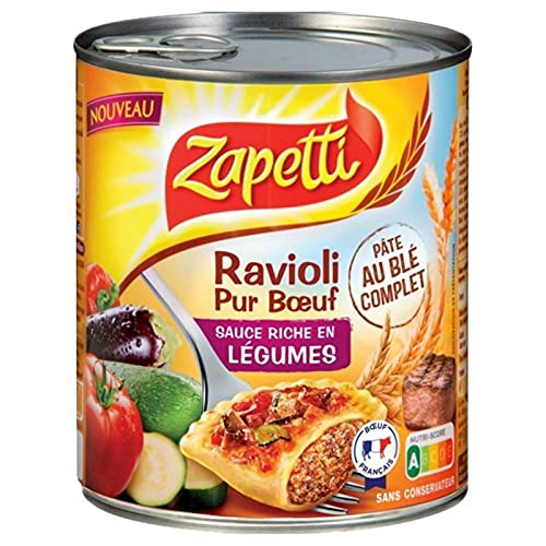 Zapetti Reines Rindfleisch Ravioli In BLA © Gesamt und La © Gumes Du Soleil 800G (6er-Set) von ZAPETTI