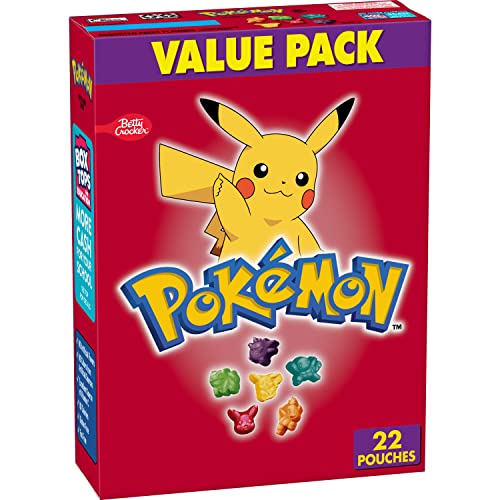 Betty Crocker Pokemon Fruit Flavored Snacks, Treat Pouches, Value Pack, 22 ct von Betty Crocker