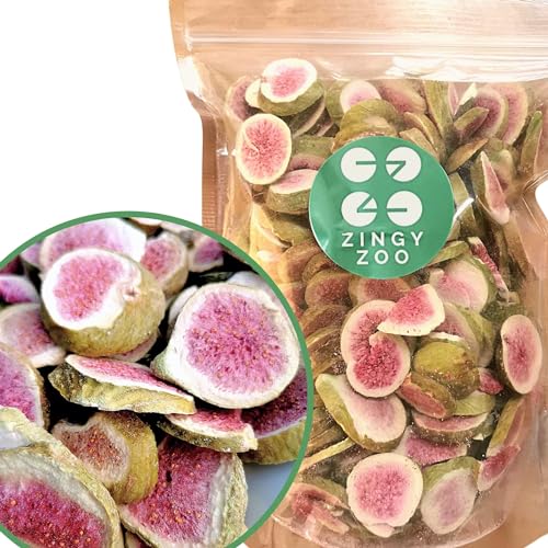 Gefriergetrocknete Feigen | XL 300g Natürlich Feigen Getrocknet | Ohne Zuckerzusatz Gesund Gefriergetrocknete Süßigkeiten | Gefriergetrocknete Früchte Freeze Dried Fruit Fig | ZingyZoo von ZINGY ZOO