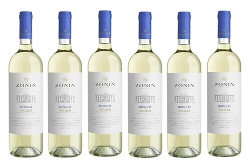 6x 0,75l - 2023er - Zonin - Grillo - Sicilia D.O.P. - Sizilien - Italien - Weißwein trocken von ZONIN