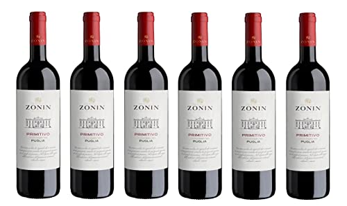 6x 0,75l - 2023er - Zonin - Primitivo - Puglia I.G.P. - Apulien - Italien - Rotwein halbtrocken von ZONIN