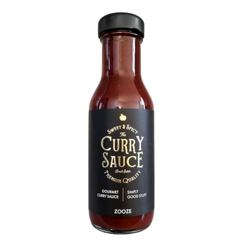 Curry Sauce | ZOOZE | Fruchtige Currysauce | Feinkost Premium Curry Sauce | Ohne Zusatzstoffe | süß und pikant | 260 ml | Handmade | Perfekt zur Bratwurst oder Pommes Frittes | edle Geschenke von ZOOZE