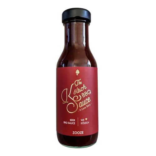 Kölsch BBQ Sauce | ZOOZE | Beer Barbecue Sauce | Feinkost Premium Grillsauce | Ohne Zusatzstoffe | süß und pikant | 260 ml | Handmade | edle Geschenke für Männer von ZOOZE