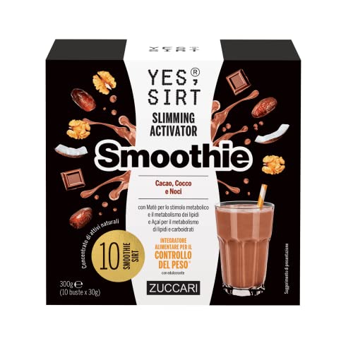 ZUCCARI - Yes Sirt Slimming Activator Smoothie 10 buste da 30gr - Gusto Cacao, Cocco e Noci von ZUCCARI