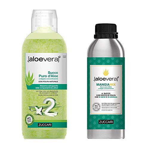 Zuccari Aloevera2 - Succo Puro D'Aloe 2Litri + Mangiamix 1 Litro von ZUCCARI