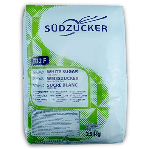 Südzucker 25 Kg Sack Zucker Fein Weißzucker Kristallzucker Raffinade von ZUCKER