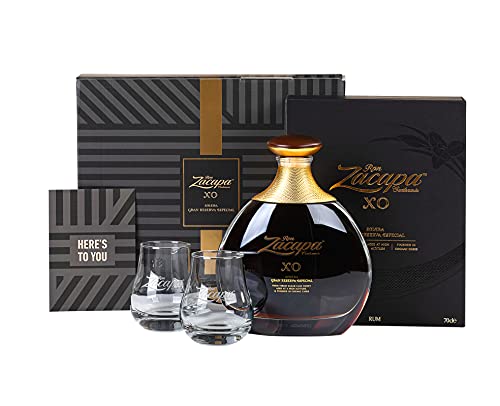 Zacapa Ron XO | Premium Rum | im hochwertigen Geschenkset mit Gläsern & Grußkarte | Exotisch-klassischer | handverlesen auf südamerikanischem Boden | 40 % vol | 700ml Einzelflasche von diageo scotland ltd