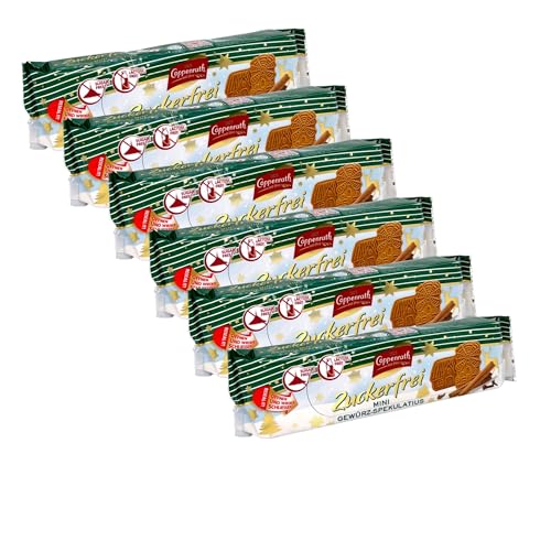 Coppenrath Mini Gewürz Spekulatius 150g | Laktosefrei, Zuckerfrei, Halal (6er Pack) von Zama4Zingo