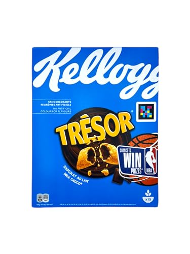 Kellogg's Tresor Milk Choco - Knusprige Frühstückscerealien mit leckerer Schokofüllung 410g (Milk Choco) von Zama4Zingo